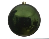 Decoris shatterproof kerstbal van polystyreen dennegroen 20 cm