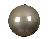 Decoris Kerstbal kunststof - D20cm Rookparel
