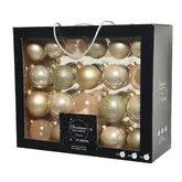 Decoris Kerstballen Glas mix Pearl 42 stuks - afbeelding 1