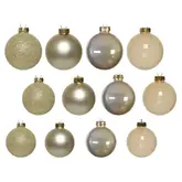 Decoris Kerstballen Glas mix Pearl 42 stuks - afbeelding 2