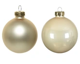 Decoris kerstballen van glas parel 6 cm - afbeelding 3