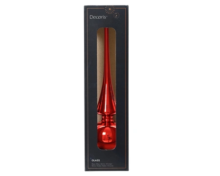 Decoris Piek Glas Rood - afbeelding 1