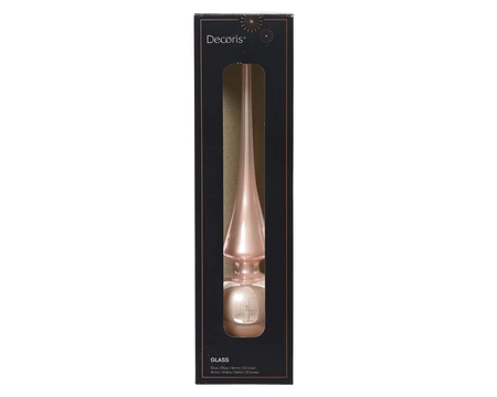 Decoris piek van Glas in blush Roze - afbeelding 1
