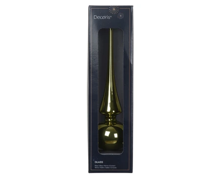 Decoris piekornament Glas rozemarijn Groen - afbeelding 1