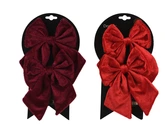 Decoris Kerstmis Polyester Strikken 14 x 17 cm Assorti Rode Tinten - afbeelding 1