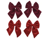 Decoris Kerstmis Polyester Strikken 14 x 17 cm Assorti Rode Tinten - afbeelding 2