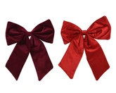 Decoris Kerststrik 30 x 35 cm Polyester Assorti Rood - afbeelding 2