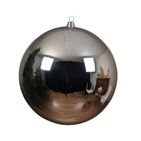 Decoris Kunststof Kerstbal 2 cm - Zilver