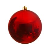 Decoris Kunststof Kerstbal 20 cm - Kerstrood