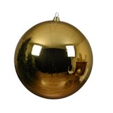 Decoris Kunststof Kerstbal 20 cm - Licht Goud