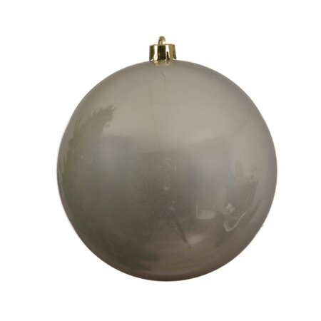 Decoris Kunststof Kerstbal 20 cm - Parel
