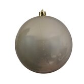 Decoris Kunststof Kerstbal 20 cm - Parel