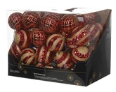 Decoris onbreekbare kerstbal christmas red 12 cm - afbeelding 2