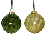 Decoris onbreekbare kerstbal goud 8 cm