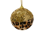 Decoris onbreekbare kerstbal goud Multi-kleurige bal