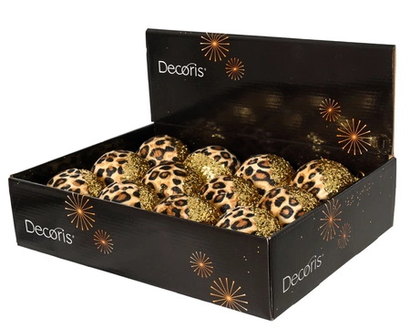 Decoris onbreekbare kerstbal goud Multi-kleurige bal - afbeelding 2