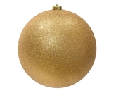 Decoris onbreekbare kerstbal lichtgoud 14 cm
