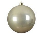 Decoris onbreekbare kerstbal parel 14 cm