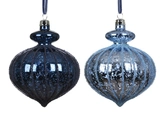 Decoris onbreekbare kerstbal uivorm 8 cm