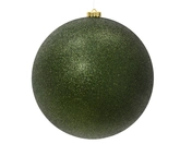 Decoris onbreekbare kerstbal van polystyreen dennegroen 14 cm