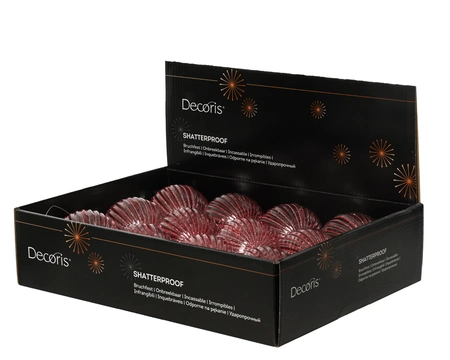 Decoris onbreekbare kerstballen 8 cm - afbeelding 2