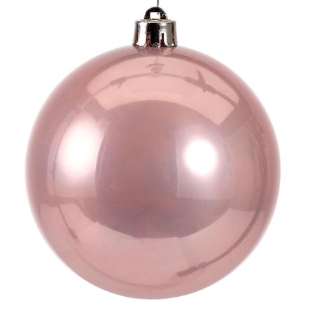 Decoris onbreekbare kerstballen blush pink 10 cm   - afbeelding 5