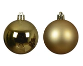 Decoris onbreekbare kerstballen lichtgoud 4 cm - afbeelding 2