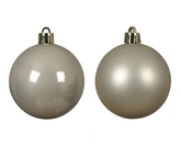 Decoris onbreekbare kerstballen parel 4 cm   - afbeelding 2