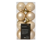 Decoris onbreekbare kerstballen parel 4 cm   - afbeelding 1