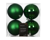 Decoris onbreekbare kerstballen van polystyreen jolly green 10 cm