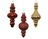 Decoris ornament glas druppelvorm 5,8 cm