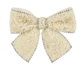 Decoris Pearl Strik Ornament op Clip 13 x 11 cm Acryl