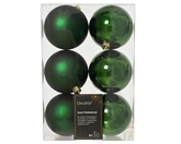 Decoris shatterproof kerstballen dennengroen 8 cm