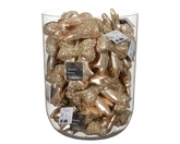 Decoris shatterproof ornament polystyreen parelstrik 9,8 cm