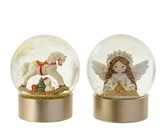 Decoris Sneeuwbol Licht Goud Polyresin 13,3 cm