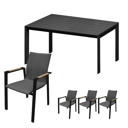 Detroit dining set voor 4 personen - afbeelding 1