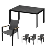 Detroit dining set voor 4 personen - afbeelding 1