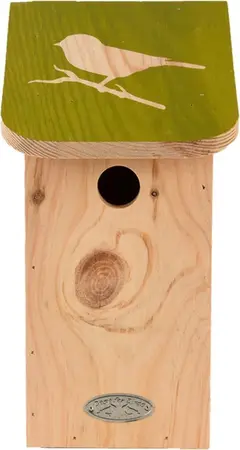 Diapositief pimpelmeesnestkast