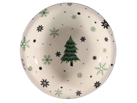Diepbord kerstboom deco  Ø21cm