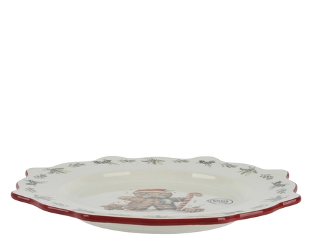 Dinerbord dolomiet d26.3h2.8cm wit - afbeelding 2