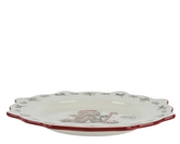 Dinerbord dolomiet d26.3h2.8cm wit - afbeelding 2