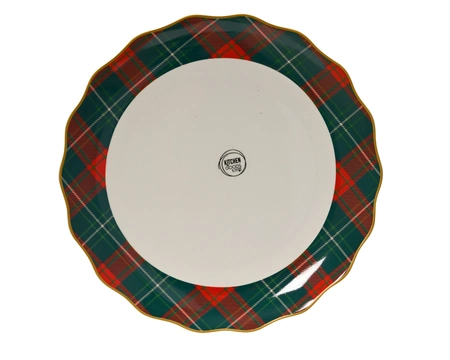 Dinerbord porselein d26.30h2.40cm wit - afbeelding 2