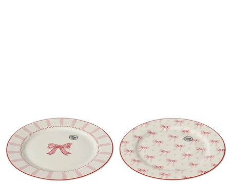 Dinerbord porselein d26.70h1.60cm wit a2 - afbeelding 1