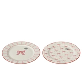 Dinerbord porselein d26.70h1.60cm wit a2 - afbeelding 1