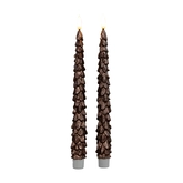 Dinerkaars kerstboom 27cm brons - afbeelding 1