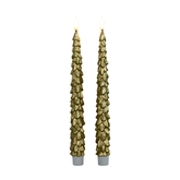 Dinerkaars kerstboom 27cm goud - afbeelding 1
