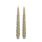 Dinerkaars kerstboom 27cm ivoor - afbeelding 1