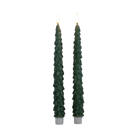 Dinerkaars kerstboom 27cm jade grn - afbeelding 1