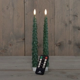 Dinerkaars kerstboom 27cm jade grn - afbeelding 2