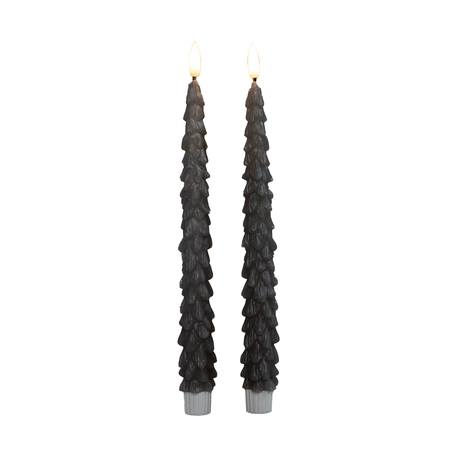 Dinerkaars kerstboom 27cm taupe - afbeelding 1